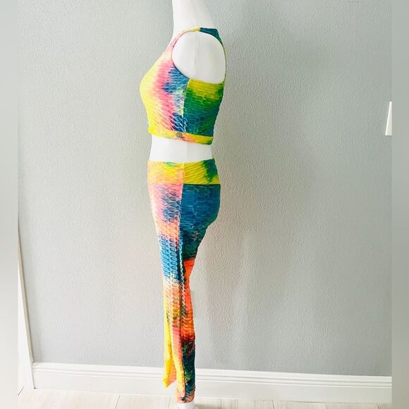 COOrun Women's Workout Athletic Yoga Top and Pants Size Medium - Picture 3 of 14